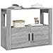 Credenza Grigio Sonoma 80x30x60 Cm In Legno Multistrato - Foto miniatura 10