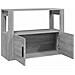 Credenza Grigio Sonoma 80x30x60 Cm In Legno Multistrato - Foto miniatura 11