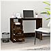 Scrivania Cassetti Rovere Fumo 102x50x76 Cm Legno Multistrato - Foto miniatura 5