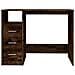 Scrivania Cassetti Rovere Fumo 102x50x76 Cm Legno Multistrato - Foto miniatura 6