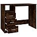 Scrivania Cassetti Rovere Fumo 102x50x76 Cm Legno Multistrato - Foto miniatura 8