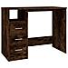 Scrivania Cassetti Rovere Fumo 102x50x76 Cm Legno Multistrato - Foto miniatura 1