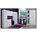 Armadio Multiuso Beaumont, Mobile Ausiliario A 3 Ante, Guardaroba Portascarpe, Guardaroba Portascope, 109x37h180 Cm, Bianco - Foto miniatura 4