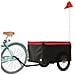 Rimorchio Da Bici Da Carico Nero E Rosso 45 Kg In Ferro - Foto miniatura 8