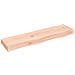 Ripiano a Parete 80x20x6 cm Legno Massello Rovere Non Trattato - Foto miniatura 1