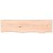 Ripiano a Parete 80x20x6 cm Legno Massello Rovere Non Trattato - Foto miniatura 2