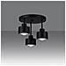 Sollux Lighting Lampada A Soffitto Savar 3 Nero Sl.1131 - Moderno Lampade Da Soffitto Nero 29x32x32 Cm - Foto miniatura 3