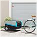 Rimorchio Da Bici Nero E Blu 45 Kg In Ferro - Foto miniatura 1