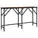 Tavolo Consolle Rovere Fumo 140x29x75 Cm In Legno Multistrato - Foto miniatura 2