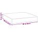 Cuscino Per Pallet Beige Mélange 60x60x10 Cm In Tessuto - Foto miniatura 5