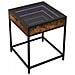 Tavolino Da Salotto Con Led Infinity Rovere Fumo 40x40x51 Cm - Foto miniatura 3
