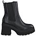 Black Casual Closed Booties Stivaletti Sintetico E Tessile Scarpe Donna Nero Eu 36, 5-25443-29 007 - Foto miniatura 1