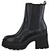 Black Casual Closed Booties Stivaletti Sintetico E Tessile Scarpe Donna Nero Eu 36, 5-25443-29 007 - Foto miniatura 3
