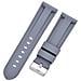Cinturino Per Orologio In Silicone Per Panerai Luminor Marina Grey 24 Mm - Foto miniatura 2
