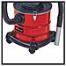 Einhell Tc-av 1720 Dw 1250 Aw 20 L Nero, Rosso - Foto miniatura 3