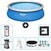 Piscina Fuori Terra - In Giro - 457x122 Cm - Blu - Include Accessori Coordinati Cb23 - Foto miniatura 1