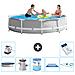 Piscina Fuori Terra - In Giro - 305x76 Cm - Grigio - Include Accessori Coordinati A1850 - Foto miniatura 1