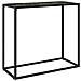 Lusso Casadino -  Tavolo Consolle Nero 80x35x75 Cm In Vetro Temperato - Foto miniatura 2