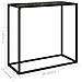 Lusso Casadino -  Tavolo Consolle Nero 80x35x75 Cm In Vetro Temperato - Foto miniatura 6