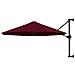Ombrellone A Muro Con Palo In Metallo 300 Cm Rosso Borgogna - Foto miniatura 2
