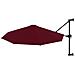 Ombrellone A Muro Con Palo In Metallo 300 Cm Rosso Borgogna - Foto miniatura 1