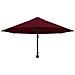 Ombrellone A Muro Con Palo In Metallo 300 Cm Rosso Borgogna - Foto miniatura 4