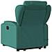 Poltrona Alzapersona Massaggiante Verde Scuro in Tessuto - Foto miniatura 5