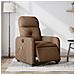 Poltrona Massaggiante Reclinabile Elettrica Marrone in Tessuto - Foto miniatura 2