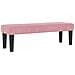 Letto con Box Spring con Materasso & Panca Rosa 140x200 cm Velluto - Foto miniatura 6