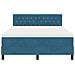 Letto con Rete a Molle e Materasso  Blu Scuro 140x190 cm in Velluto - Foto miniatura 7
