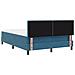 Letto con Rete a Molle e Materasso  Blu Scuro 140x190 cm in Velluto - Foto miniatura 9