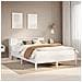 Letto Libreria senza Materasso Bianco 160x200 cm Legno di Pino - Foto miniatura 2