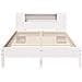 Letto Libreria senza Materasso Bianco 160x200 cm Legno di Pino - Foto miniatura 4