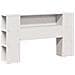 Letto Libreria senza Materasso Bianco 160x200 cm Legno di Pino - Foto miniatura 7