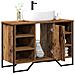 Mobile Lavabo da Bagno Legno Vecchio 91x35x60 cm Legno Ingegnerizzato - Foto miniatura 3