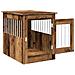 Gabbia Cani da Arredamento Legno Antico Legno Multistrato - Foto miniatura 5