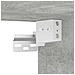 Scarpiera Grigio cemento 77.5 x 30 x 67 cm Legno multistrato - Foto miniatura 8