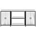 Set di Stoccaggio per Cucina 3 pcs Argento 210 x 50 x 92 cm - Foto miniatura 8