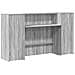 Banco Reception Grigio Sonoma 180x50x103,5 cm Legno Multistrato - Foto miniatura 1