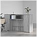 Banco Reception Grigio Sonoma 180x50x103,5 cm Legno Multistrato - Foto miniatura 3