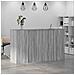 Banco Reception Grigio Sonoma 180x50x103,5 cm Legno Multistrato - Foto miniatura 4