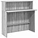 Banco Reception Grigio Sonoma 180x50x103,5 cm Legno Multistrato - Foto miniatura 8
