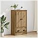 Credenza con cassetto Rovere artigianale 60 x 35,5 x 103,5 cm - Foto miniatura 2