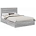 Letto con Contenitore con testiera Grigio Sonoma 160 x 200 cm - Foto miniatura 1