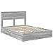 Letto con Contenitore con testiera Grigio Sonoma 160 x 200 cm - Foto miniatura 4