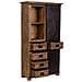 Armadio In Legno Marrone 100x42x190h Cm - Foto miniatura 5