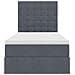 Letto con contenitore e materasso Grigio scuro 90 x 190 cm - Foto miniatura 7