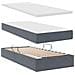 Letto con contenitore e materasso Grigio scuro 90 x 190 cm - Foto miniatura 8
