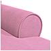 Chaise Longe con Gonna con cuscino 3 pcs Rosa Tessuto - Foto miniatura 8
