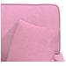 Chaise Longe con Gonna con cuscino 3 pcs Rosa Tessuto - Foto miniatura 9